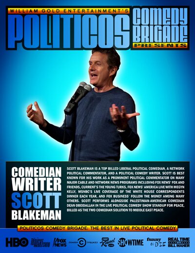 Scott Blakeman Political Comedian, Writer